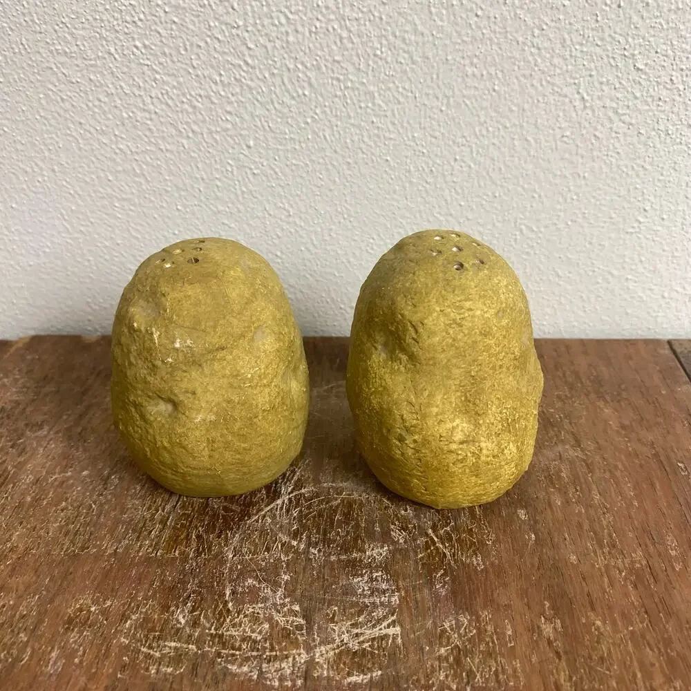 Vintage Enesco Russet Spud Potato Salt & Pepper Shakers‎